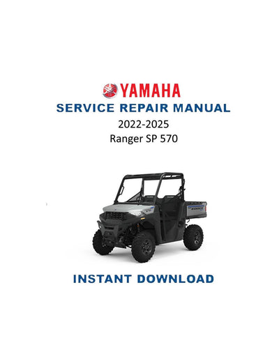 Polaris Ranger SP 570 UTV Service Manual 2022-2025 - Service Manual PDF Instant Download