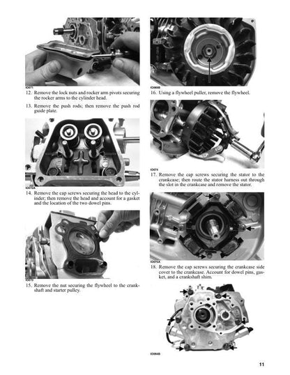 Arctic Cat ZR 120 Kitty Cat Snowmobile Service Manual sample page with diagrams and specifications