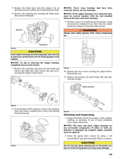 Arctic Cat Thundercat Riot Pantera ZR 7000 9000 Snowmobile Service sample page showing schematics and diagrams