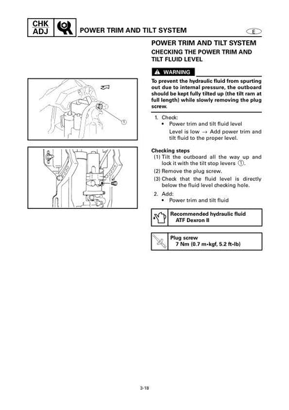 Yamaha F40 Outboard Service Manual sample page showing schematics and diagrams