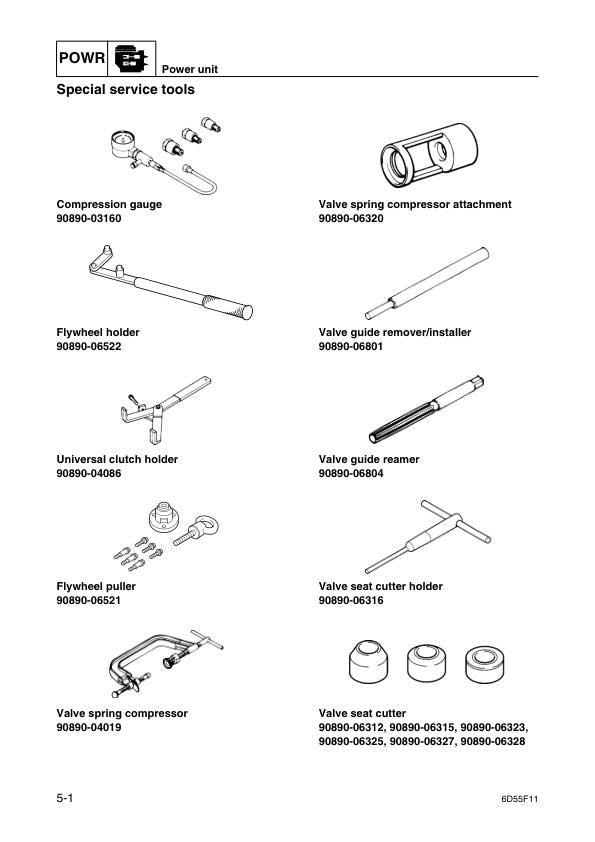 Yamaha 9.9 & 15 HP Outboard Service Manual sample page from service manual