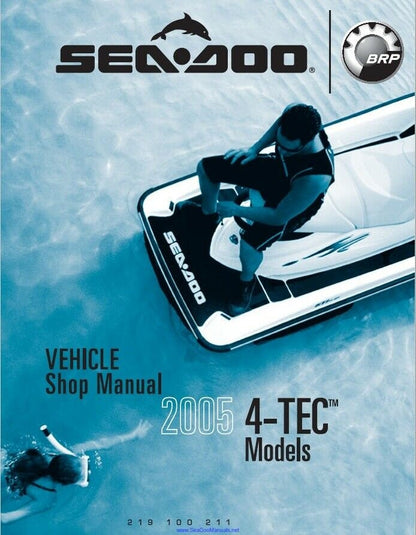 Sea-Doo GTX RXP RXT WAKE Service Manual factory service manual title page