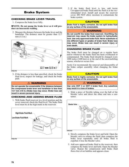 Arctic Cat Norseman Riot Touring ZR M 400 Snowmobile Service Manual sample page from the repair manual