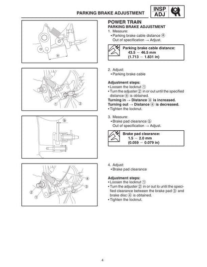 Yamaha RX10 LTG GT Apex Snowmobile Service Manual sample page showing repair procedures