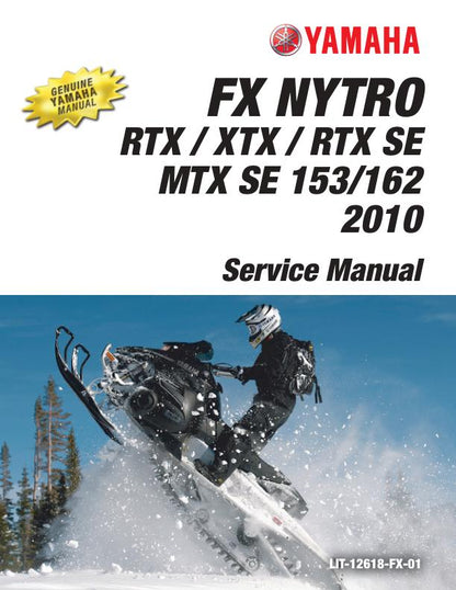 Yamaha FX Nytro FX10X Snowmobile Service Manual factory service manual title page