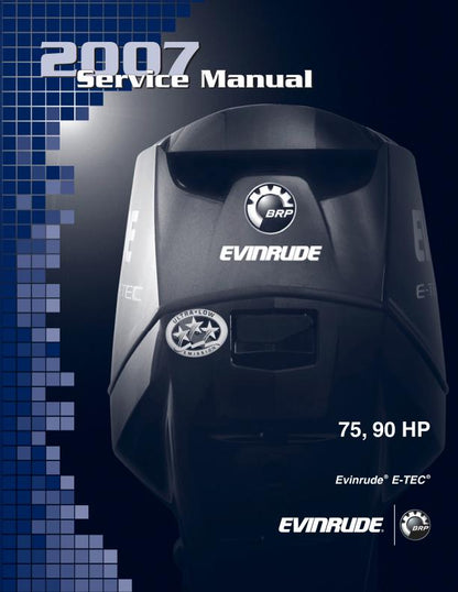 Evinrude ETEC 75 90 Outboard Service Manual factory service manual title page