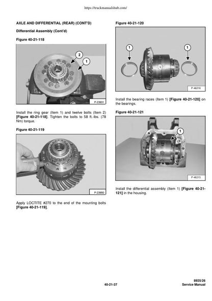 Massey Ferguson 8925 8926 Tractor Service Manual sample page showing schematics and diagrams