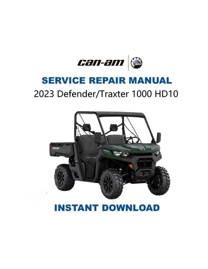 Can-Am Defender Traxter HD10 Max 1000 Service Manual 2023-2025 - Service Manual PDF Instant Download