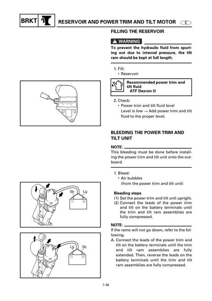 Yamaha F115C LF115C Outboard Service Manual sample page from the repair manual