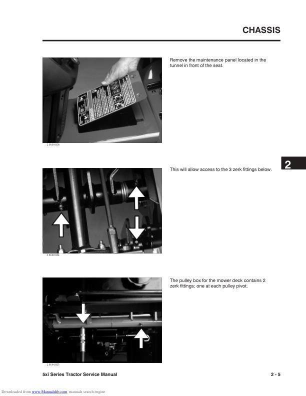 Toro 518 520 522 523 xi Lxi DXi Mower Service Manual sample page from service manual
