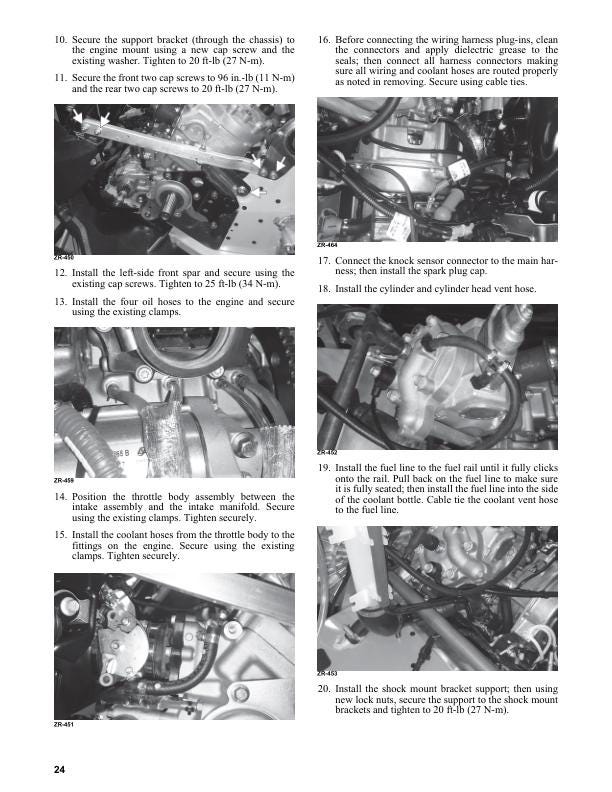 Arctic Cat Blast ZR LT XR Touring M 4000 Snowmobile Service Manual sample page from service manual