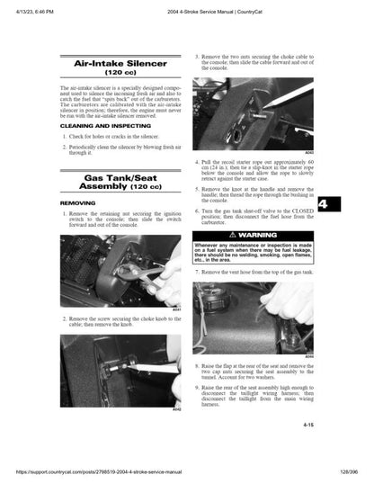 Arctic Cat Bearcat T660 Snowmobile Service Manual sample page showing repair procedures