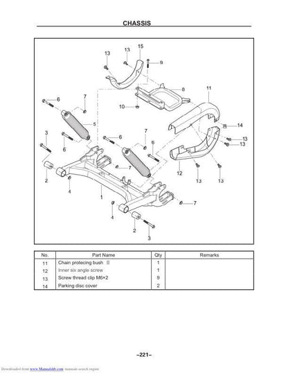 HiSun Strike HS200 HS250 UTV Service Manual sample page showing schematics and diagrams
