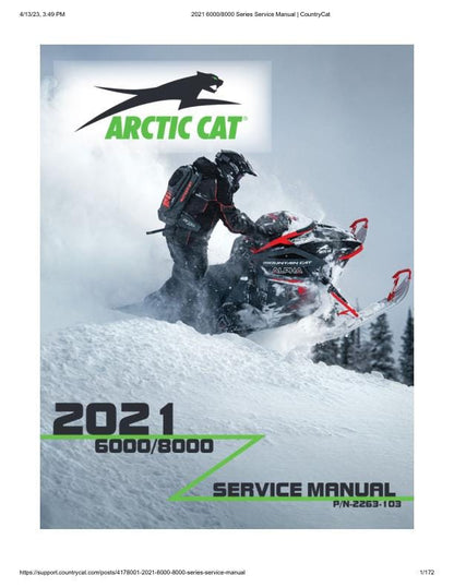 Arctic Cat ZR Riot Norseman Alpha One Snowmobile Service Manual factory service manual title page
