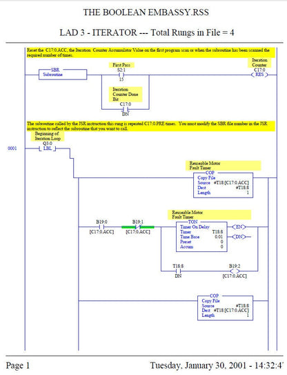 Allen Bradley PLC Training Bundle RSLogix & LogixPro Simulator sample page showing schematics and diagrams