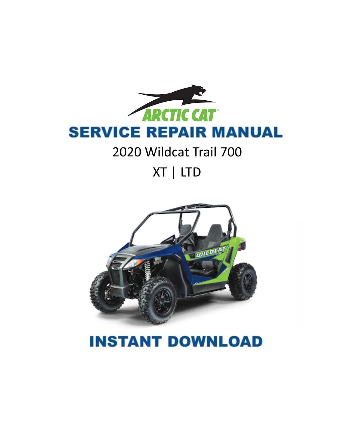 Arctic Cat Wildcat Trail UTV Service Manual 2020 - Service Manual PDF Instant Download