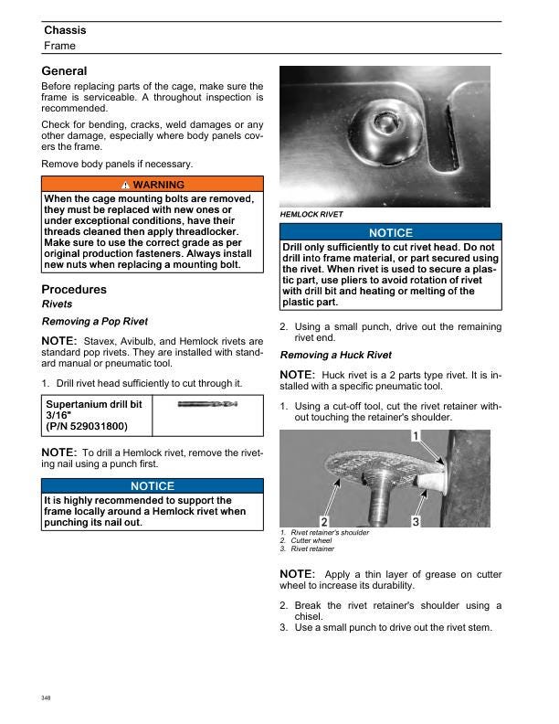 Can-Am Maverick HD7 700 UTV Service Manual sample page from the repair manual