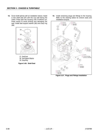 JLG400S 460SJ Telescopic Boom Lift Service Manual sample page from service manual