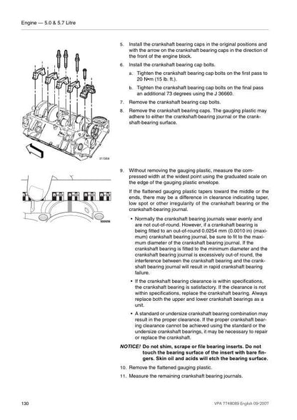 Volvo Penta 5.0 5.7 GL Gi Xi OSi OSXi Engine Service Manual sample page showing schematics and diagrams