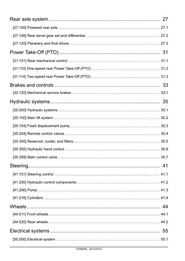 New Holland Workmaster 50 60 70 Tractor Service Manual sample page with technical illustrations