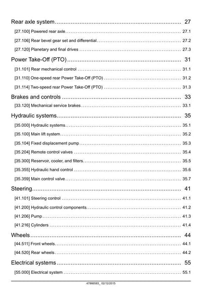 New Holland Workmaster 50 60 70 Tractor Service Manual sample page with technical illustrations
