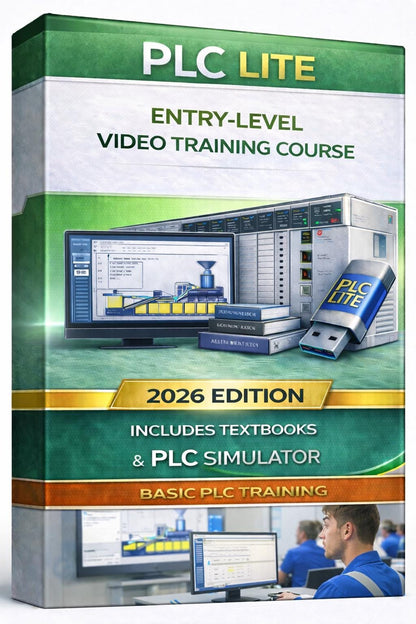 PLC Training LITE Course factory service manual title page