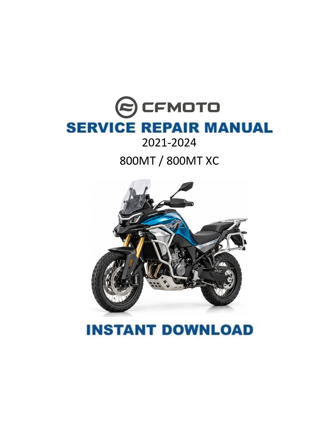 CFMOTO 800MT 800MT XC Motorcycle Service Manual PDF | 2021-2024