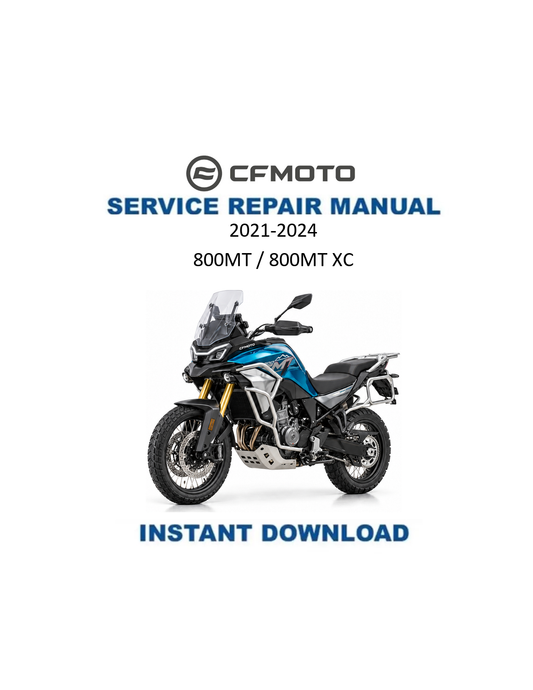 CFMOTO 800MT 800MT XC Motorcycle Service Manual PDF | 2021-2024