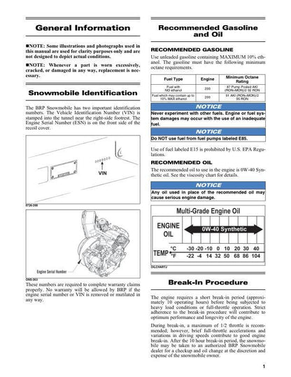 Skidoo MXZ200 Snowmobile Service Manual factory service manual title page