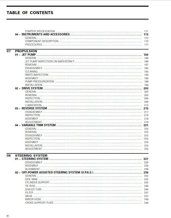 Sea-Doo GTX RXP RXT WAKE Service Manual sample page with technical illustrations