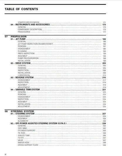 Sea-Doo GTX RXP RXT WAKE Service Manual sample page with technical illustrations