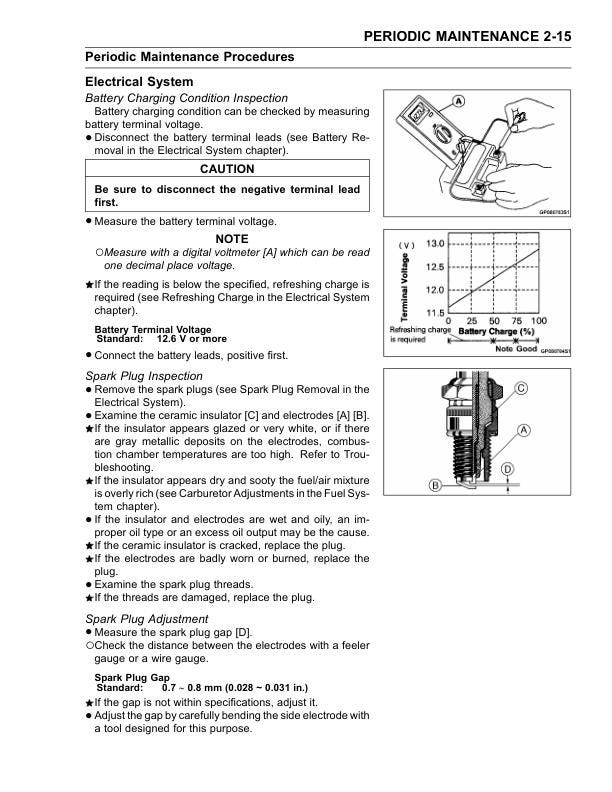 Kawasaki STX R 1200 JetSki Service Manual sample page showing repair procedures