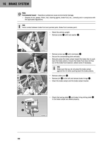 KTM 1290 Super Adventure R Motorcycle Service Manual sample page showing repair procedures