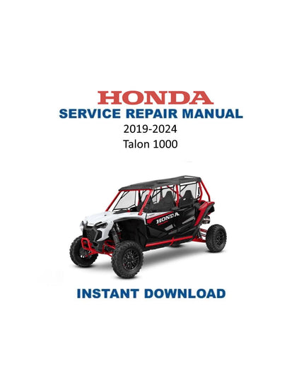 Honda Talon 1000 UTV Service Manual 2019-2024 - Service Manual PDF Instant Download
