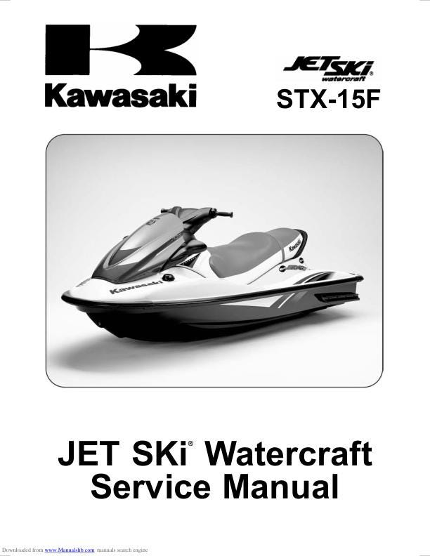 Kawasaki JetSki STX-15F Service Manual factory service manual title page