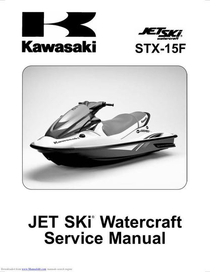 Kawasaki JetSki STX-15F Service Manual factory service manual title page