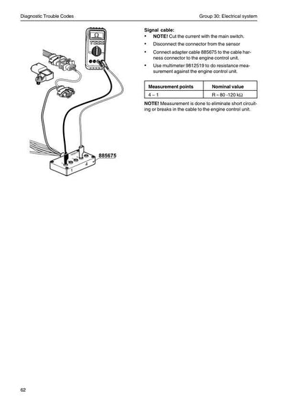 Volvo Penta TAD 650 660 734 750 760 Service Manual sample page showing repair procedures