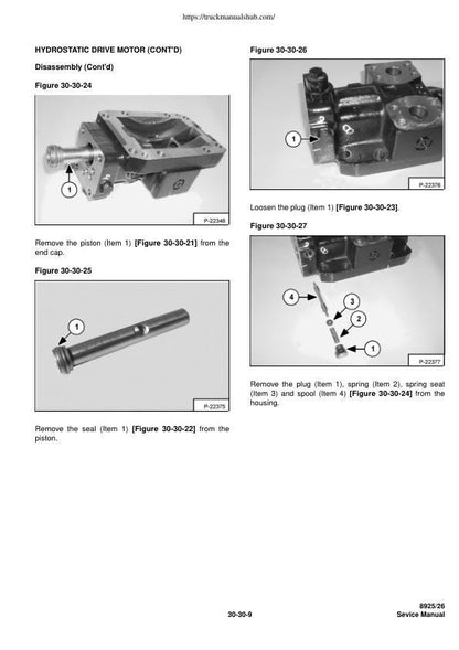 Massey Ferguson 8925 8926 Tractor Service Manual sample page from the repair manual