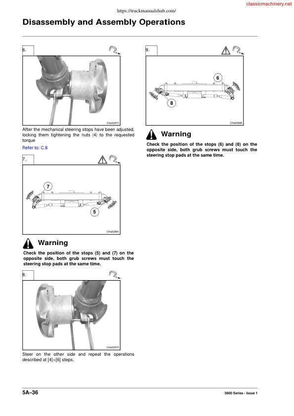 Massey Ferguson 3690 Tractor Service Manual sample page showing schematics and diagrams