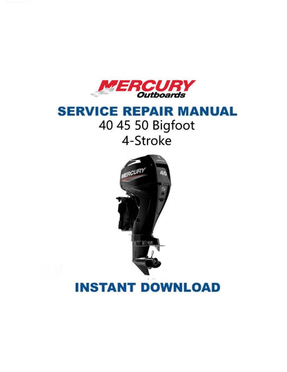 Mercury Mariner 40 45 50 Bigfoot Outboard Service Manual - Service Manual PDF Instant Download