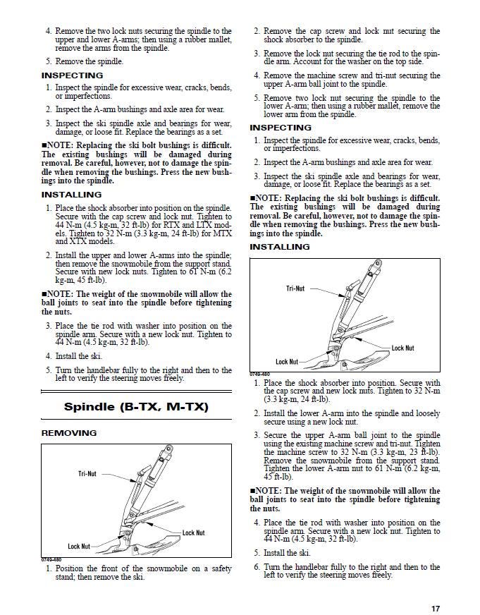 Yamaha Sidewinder Snowmobile Service Manual sample page from service manual