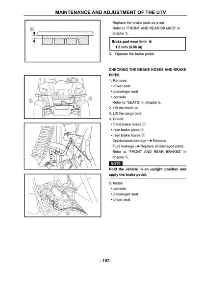 HiSun HS700 UTV4 Service Manual sample page from the repair manual