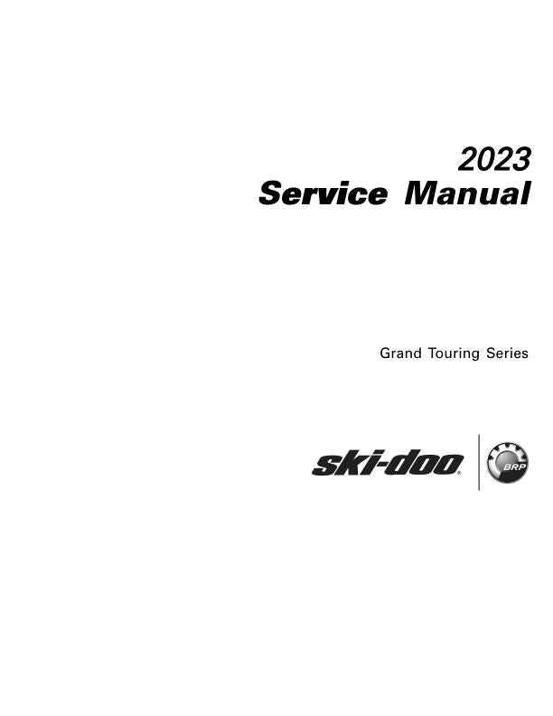 Skidoo Grand Touring Snowmobile Service Manual factory service manual title page