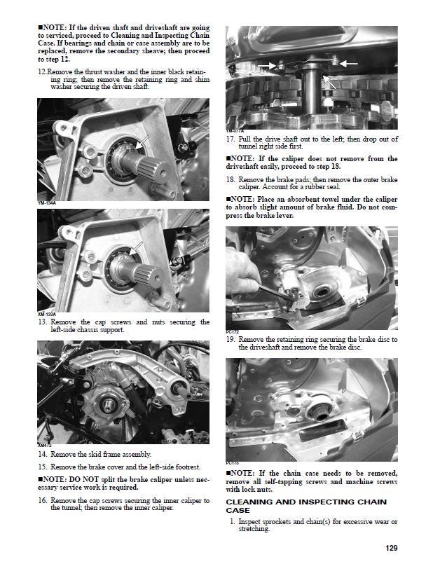 Yamaha Sidewinder Snowmobile Service Manual sample page from the repair manual