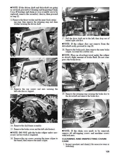 Yamaha Sidewinder Snowmobile Service Manual sample page from the repair manual