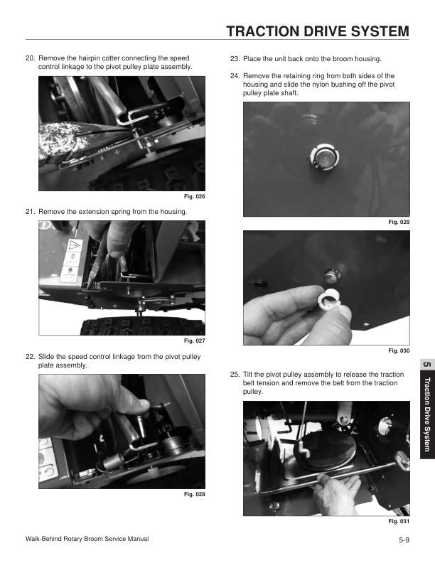 Toro 38700 23740 Walk Behind Rotary Broom Service Manual sample page from the repair manual