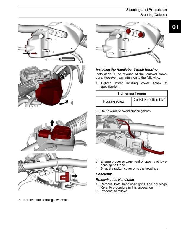 Sea-Doo Switch Pontoon Boat Service Manual sample page from service manual