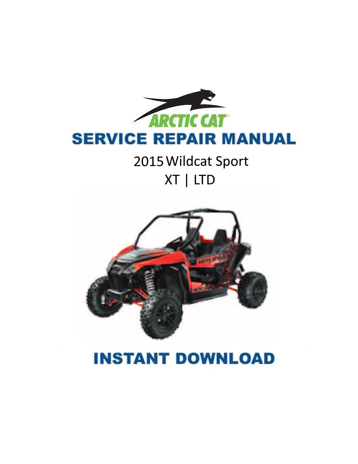 Arctic Cat Wildcat Sport 700 UTV Service Manual 2015 - Service Manual PDF Instant Download