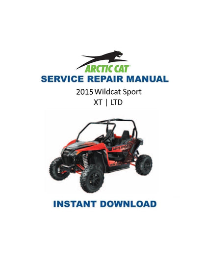 Arctic Cat Wildcat Sport 700 UTV Service Manual 2015 - Service Manual PDF Instant Download