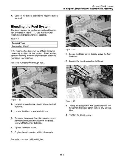 Terex R070 T Track Loader Service Manual sample page from the repair manual